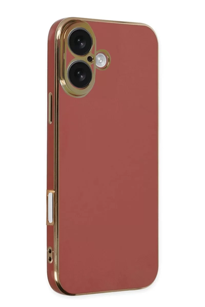 Apple iPhone 16 Kılıf Volet Silikon - Kırmızı