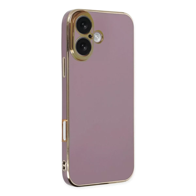 Apple iPhone 16 Kılıf Volet Silikon - Mor