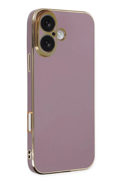 Apple iPhone 16 Kılıf Volet Silikon - Mor