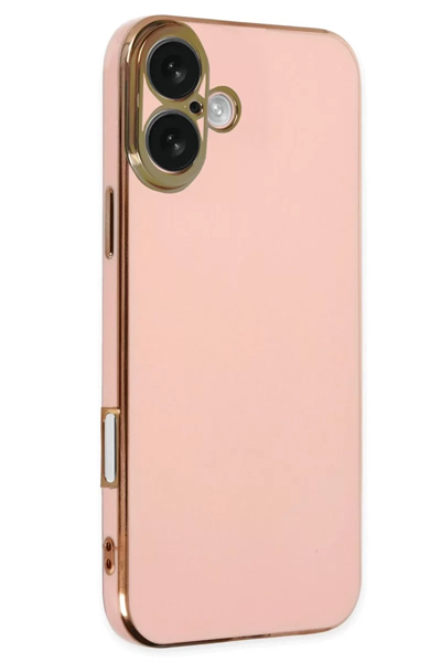 Apple iPhone 16 Kılıf Volet Silikon - Pembe