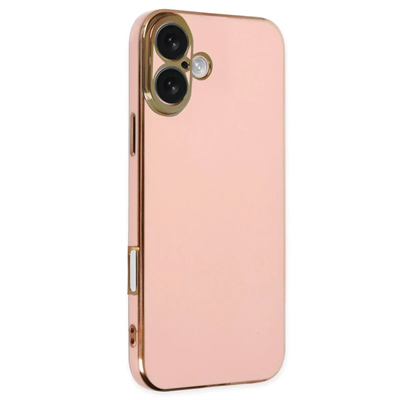Apple iPhone 16 Kılıf Volet Silikon - Pembe