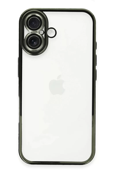 Apple iPhone 16 Plus Kılıf Lensli Silikon - Yeşil
