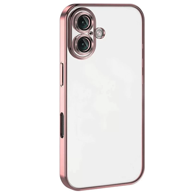 Apple iPhone 16 Plus Kılıf Lensli Silikon - Pembe