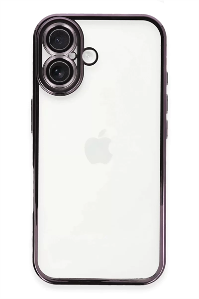 Apple iPhone 16 Plus Kılıf Lensli Silikon - Mor