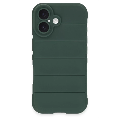 Apple iPhone 16 Plus Kılıf Optimum Silikon - Koyu Yeşil