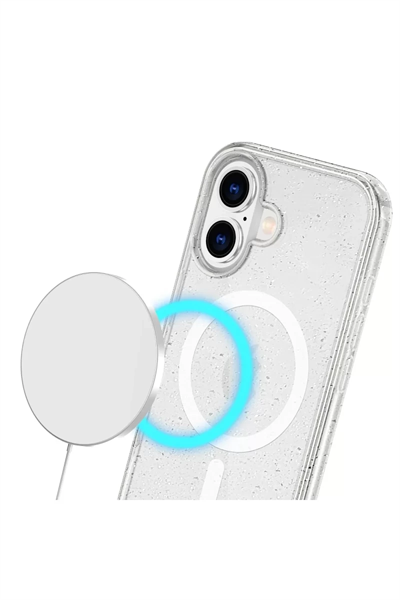 Apple iPhone 16 Plus Kılıf Star Magsafe Kapak - Turuncu