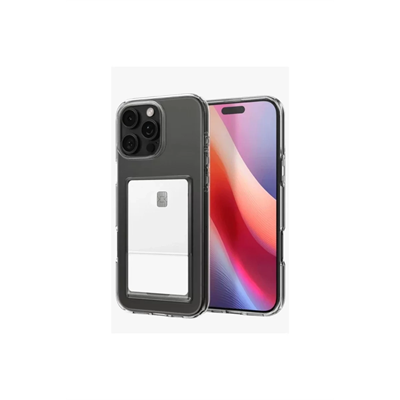 Apple iPhone 16 Pro Kılıf Kart Şeffaf Silikon - Şeffaf