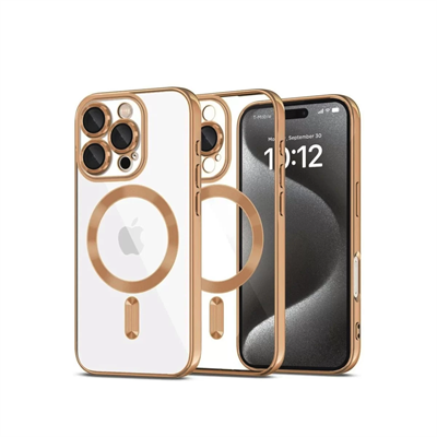 Apple iPhone 16 Pro Kılıf Kross Magneticsafe Kapak - Çöl Titanyum