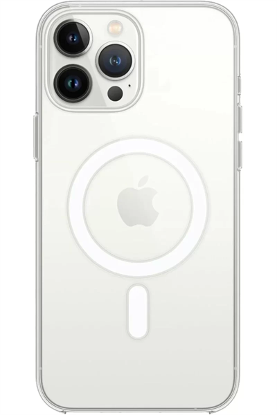 Apple iPhone 16 Pro Kılıf Pc Real Magsafe Kapak - Şeffaf