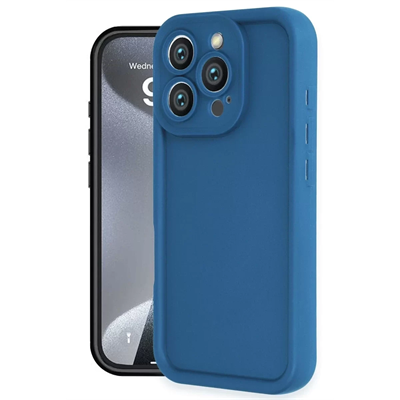 Apple iPhone 16 Pro Kılıf Viera Silikon - Mavi