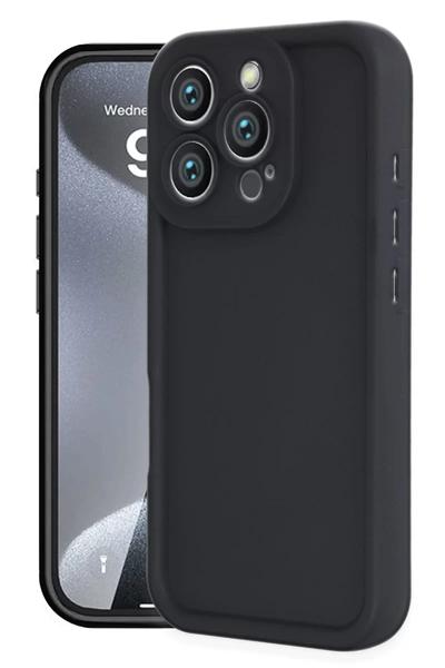 Apple iPhone 16 Pro Kılıf Viera Silikon - Siyah