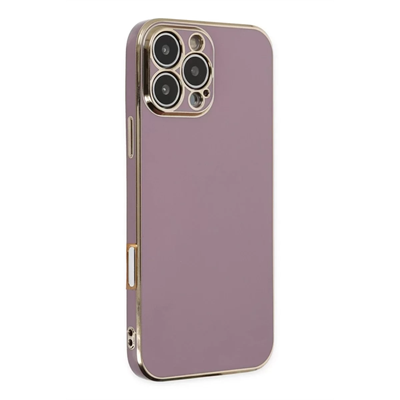 Apple iPhone 16 Pro Kılıf Volet Silikon - Mor