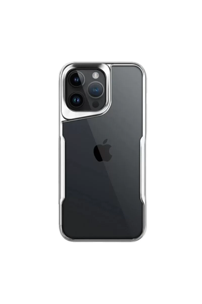 Apple iPhone 16 Pro Max Kılıf Boyi Silikon Kapak - Gümüş