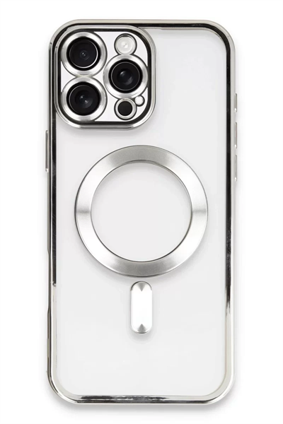 Apple iPhone 16 Pro Max Kılıf Kross Magneticsafe Kapak - Gümüş