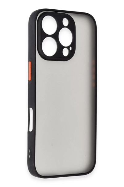 Apple iPhone 16 Pro Max Kılıf Montreal Silikon Kapak - Siyah