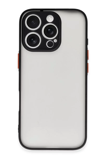 Apple iPhone 16 Pro Max Kılıf Montreal Silikon Kapak - Siyah