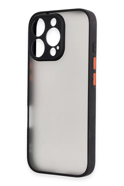Apple iPhone 16 Pro Max Kılıf Montreal Silikon Kapak - Siyah