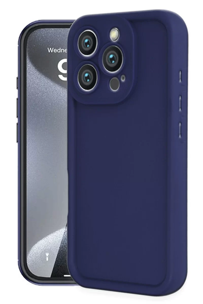 Apple iPhone 16 Pro Max Kılıf Viera Silikon - Lacivert
