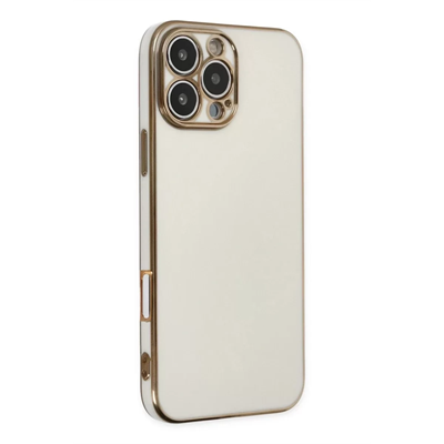Apple iPhone 16 Pro Max Kılıf Volet Silikon - Beyaz