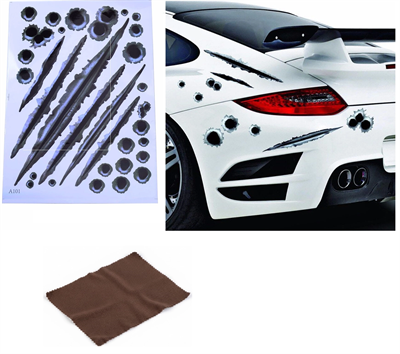 Araç Sticker Seti Yara Bere Oto Sticker Yara Şeklinde 3D