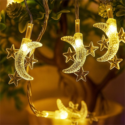 Ay Yıldız Tasarımlı 20 LED USB Aydınlatma