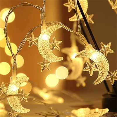 Ay Yıldız Tasarımlı 20 LED USB Aydınlatma