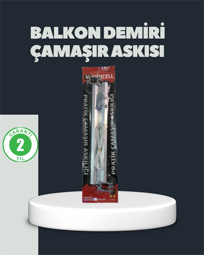Balkon Demiri Çamaşır Askısı Kare Demirlere Uygun Dayanıklı Tasarım