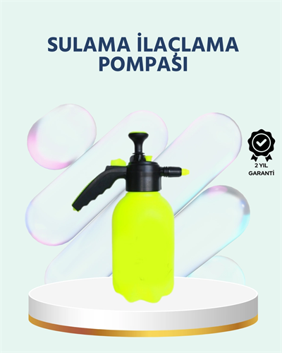 Basınçlı El Pompası 2 Litre Bakır Nozul Ayarlı Jet ve Dağınık Atım