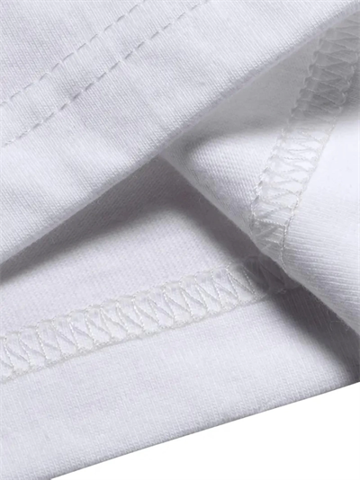 Baskılı Oversize Bisiklet Yaka T-shirt - Beyaz