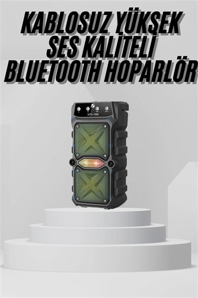 Bluetooth Hoparlör Yüksek Ses Kaliteli Büyük Boy Çift Çıkışlı Ses Bombası