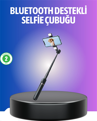 Bluetooth Selfie Çubuğu – Uzaktan Kumandalı