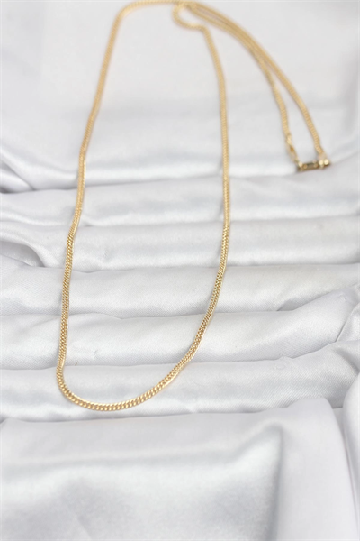 CM 14K Gold Renk Dolgun Zincir Model 60 cm Kadın Kolye