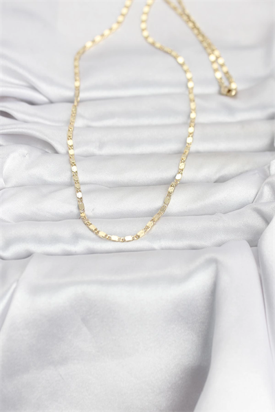 CM 14K Gold Renk Ezme Zincir 60 cm Kadın Kolye