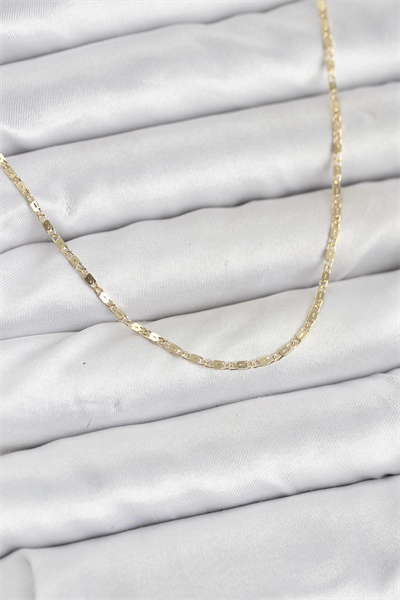 CM 14K Gold Renk Ezme Zincir Model 60 cm Kadın Kolye
