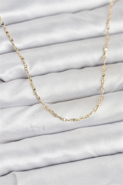 CM 14K Gold Renk Gemici Zincir Model 60 cm Kadın Kolye