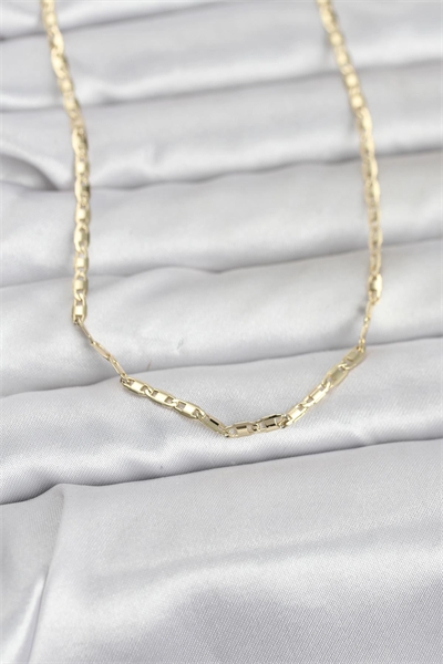 CM 14K Gold Renk Gemici Zincir Model 60 cm Kadın Kolye