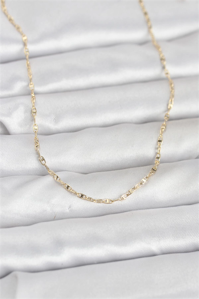 CM 14K Gold Renk Gemici Zincir Model 60 cm Kadın Kolye