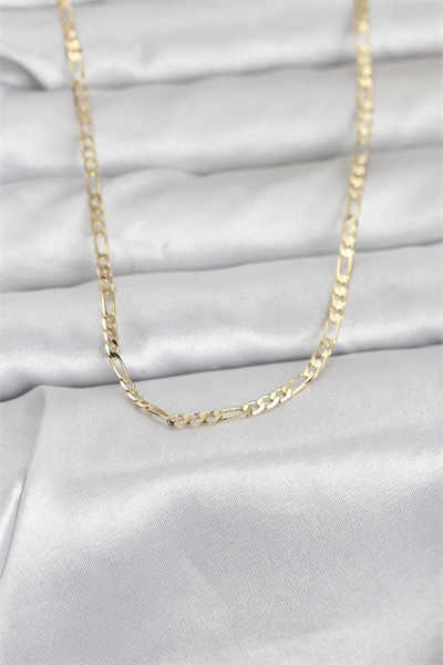CM 14K Gold Renk İnce Kuşgözü Zincir Model 60 cm Kadın Kolye