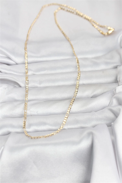 CM 14K Gold Renk İnce Kuşgözü Zincir Model 60 cm Kadın Kolye
