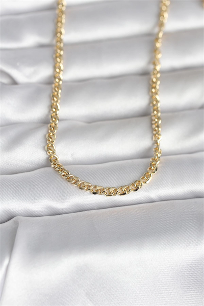 CM 14K Gold Renk Zincir Model 60 cm Kadın Kolye