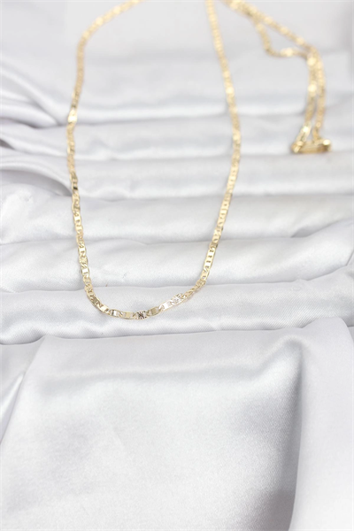 CM 14K Gold Renk Zincir Model 60 cm Kadın Kolye