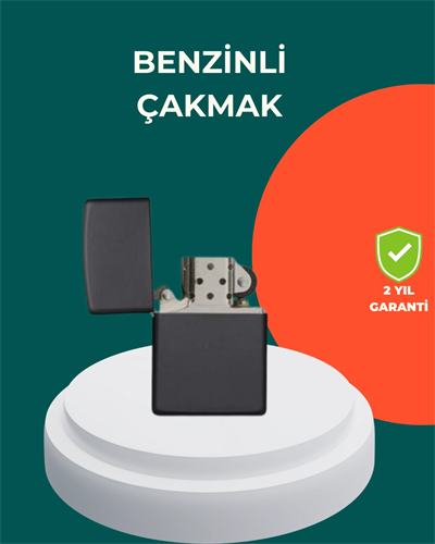 Çakmak Parlak Siyah Doldurulabilir Hedyelik Eşya