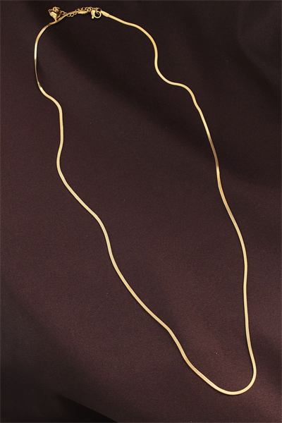 Çelik Gold Renk 60 cm İnce İtalyan Zincir Kolye
