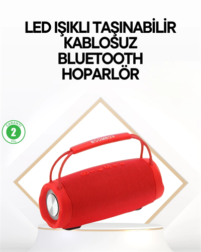 Çevreleyen Sesli RGB Destekli Kablosuz Taşınabilir Hoparlör