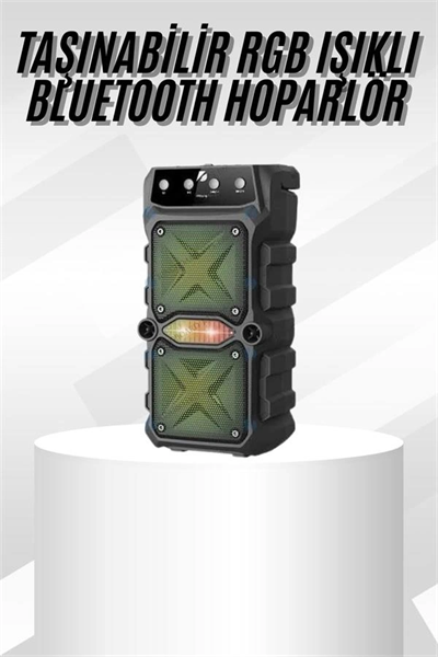 Çift Çıkışlı Güçlü Bataryalı Kablosuz Yüksek Ses Kaliteli Bluetooth Hoparlör