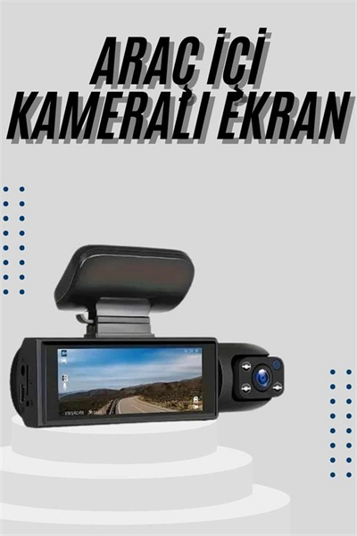 Çift Kameralı Araç Kamerası Ön ve Arka Kameralı