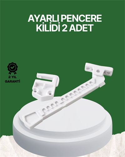 Çocuk ve Evcil Hayvanlar İçin Pencere Emniyet Kilidi 2 Adet