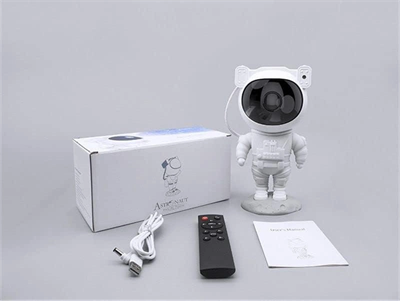 Çocuklara Özel Projeksiyon Astronot Lamba Speaker Sevimli