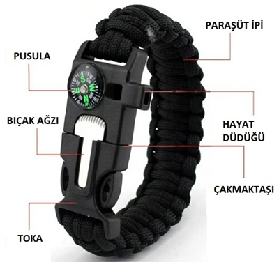 Çok Amaçlı Hayatta Kalma Bilekliği