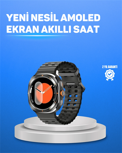 Değiştirilebilir Kordonlu Akıllı Saat IPS Ekran ve Bildirim Desteği